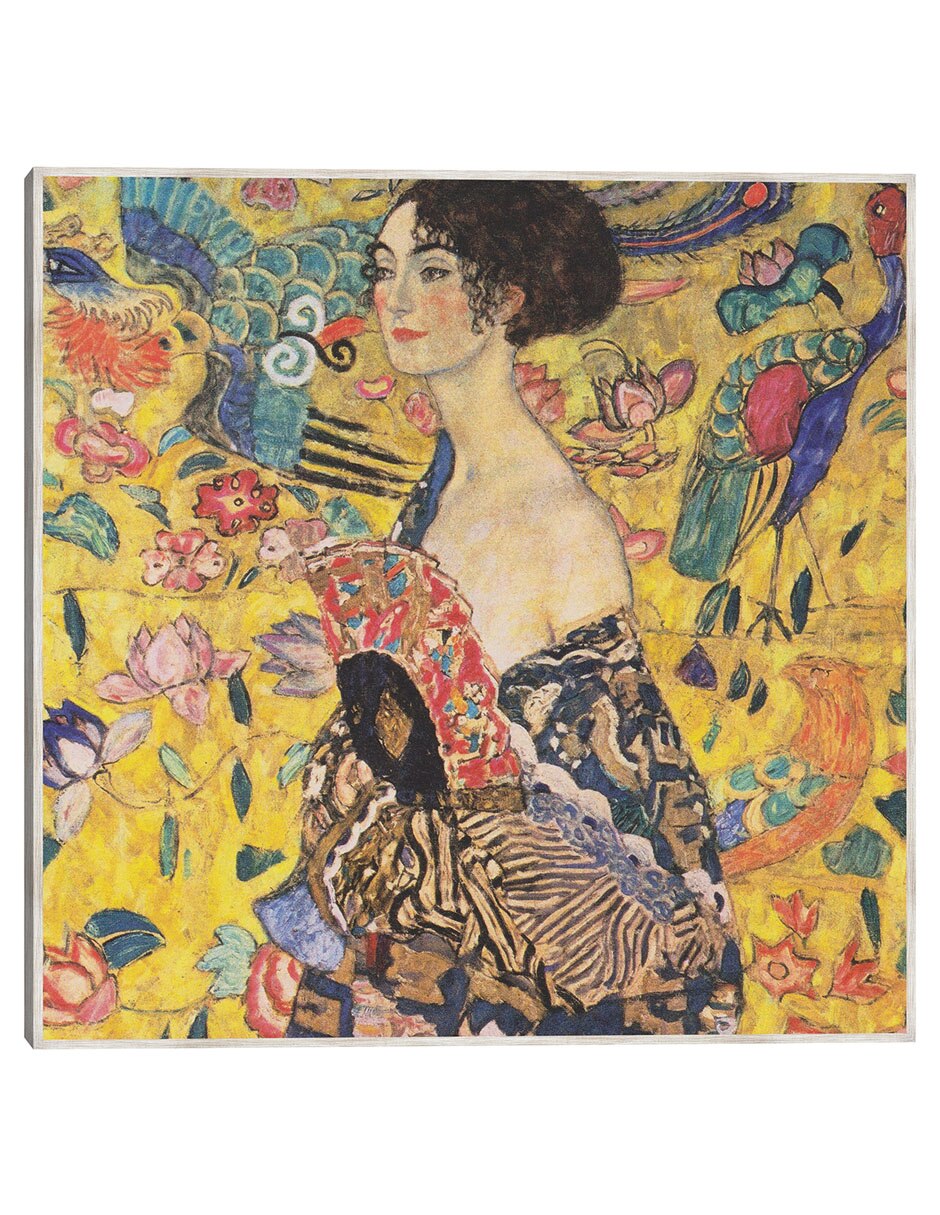 Cuadro decorativo Mujer Con Abanico (1917-1918) técnica mixta Fotografía Cuadro decorativo Mujer Con Abanico (1917-1918) técnica mixta Fotografía
