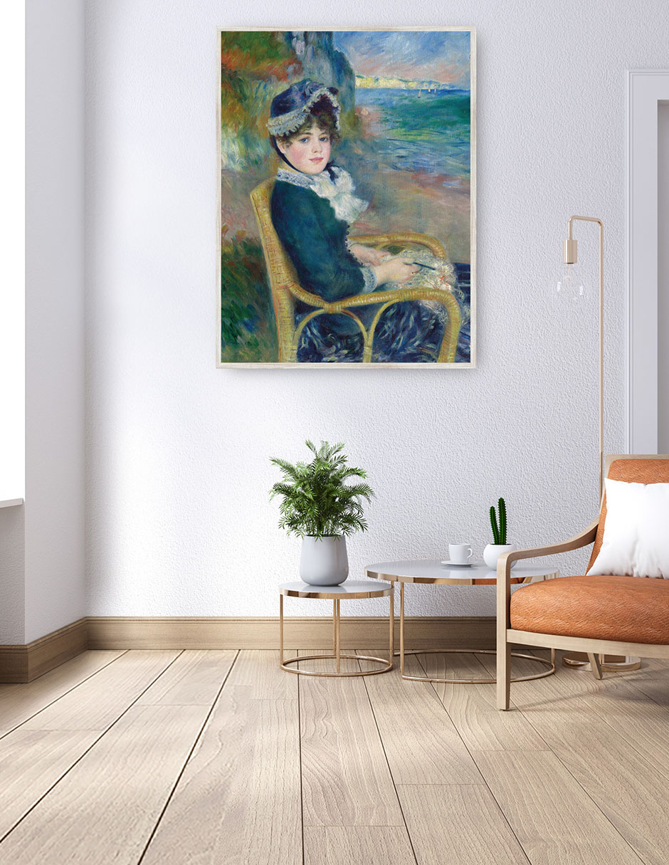 Cuadro decorativo A La Orilla Del Mar (1883) técnica mixta Fotografía 4