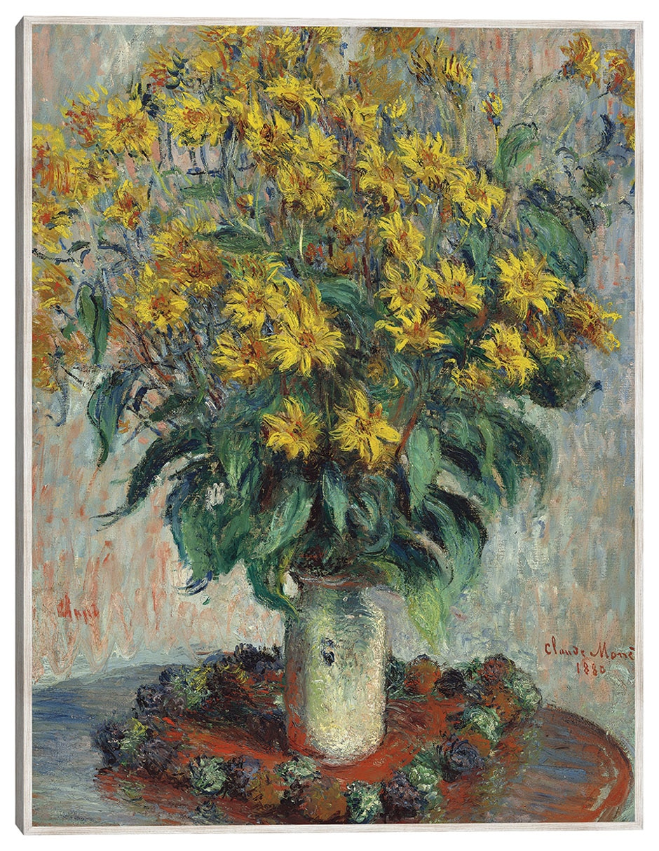 Cuadro decorativo Flores De Alcachofa De Jerusalén (1880) técnica mixta Floral Cuadro decorativo Flores De Alcachofa De Jerusalén (1880) técnica mixta Floral