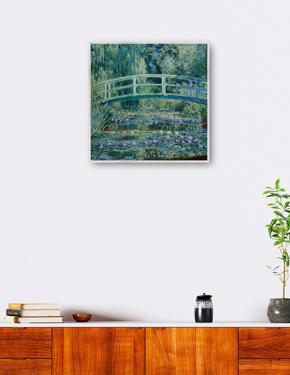 Cuadro decorativo Lirios de Agua Y Puente Japonés (1899) técnica mixta Paisaje 4