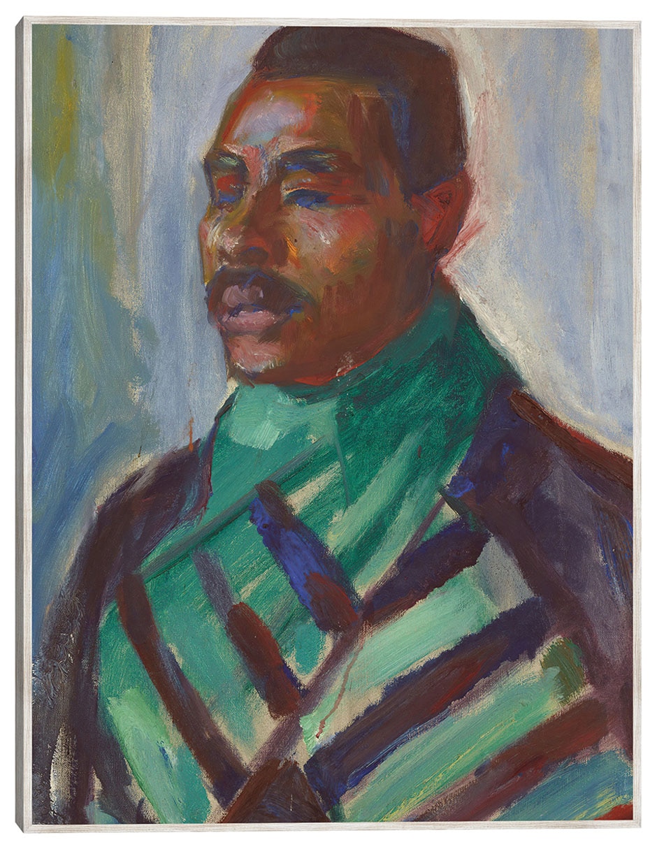 Cuadro decorativo Africano Con Pañuelo Verde (1916) técnica mixta Fotografía Cuadro decorativo Africano Con Pañuelo Verde (1916) técnica mixta Fotografía