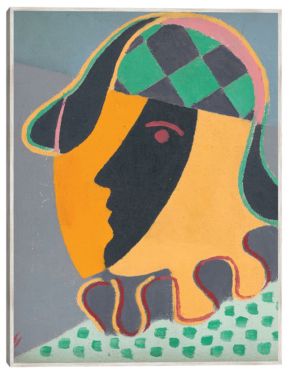 Cuadro decorativo La Cabeza de Pierot (1932) técnica mixta Abstracto Cuadro decorativo La Cabeza de Pierot (1932) técnica mixta Abstracto