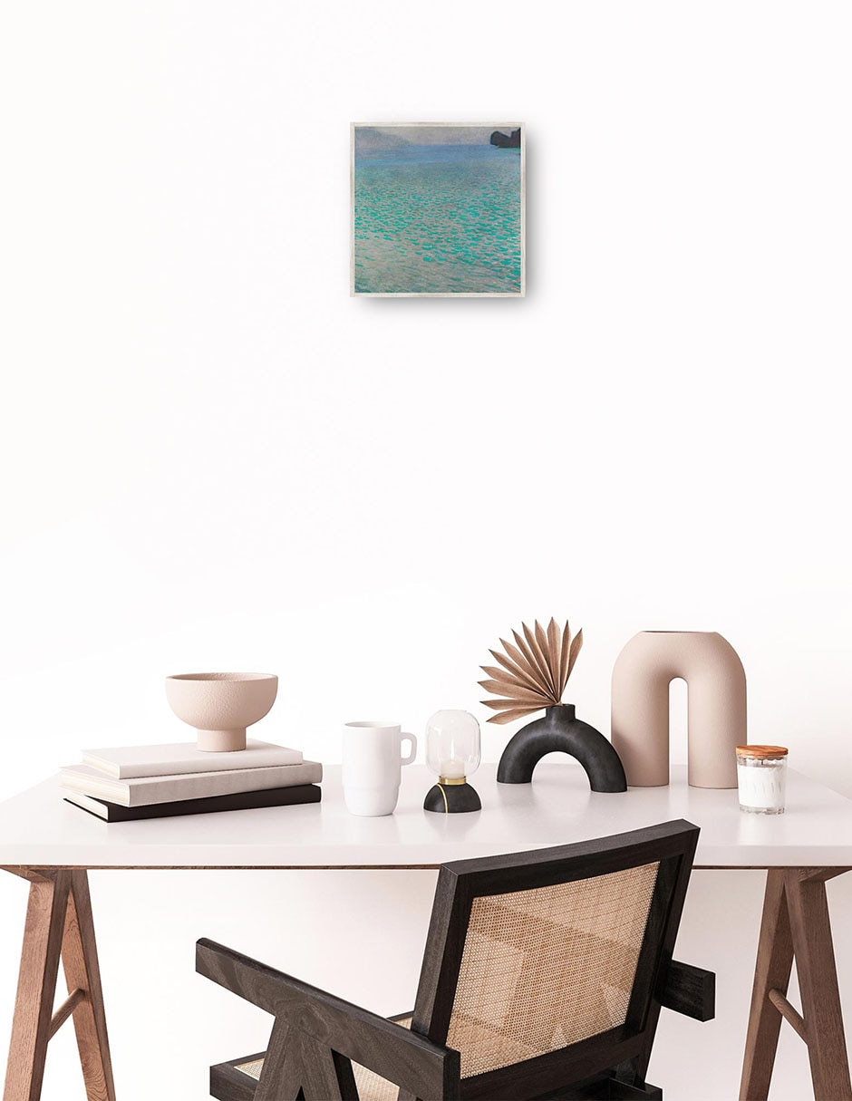 Cuadro decorativo Attersee técnica mixta Paisaje 4