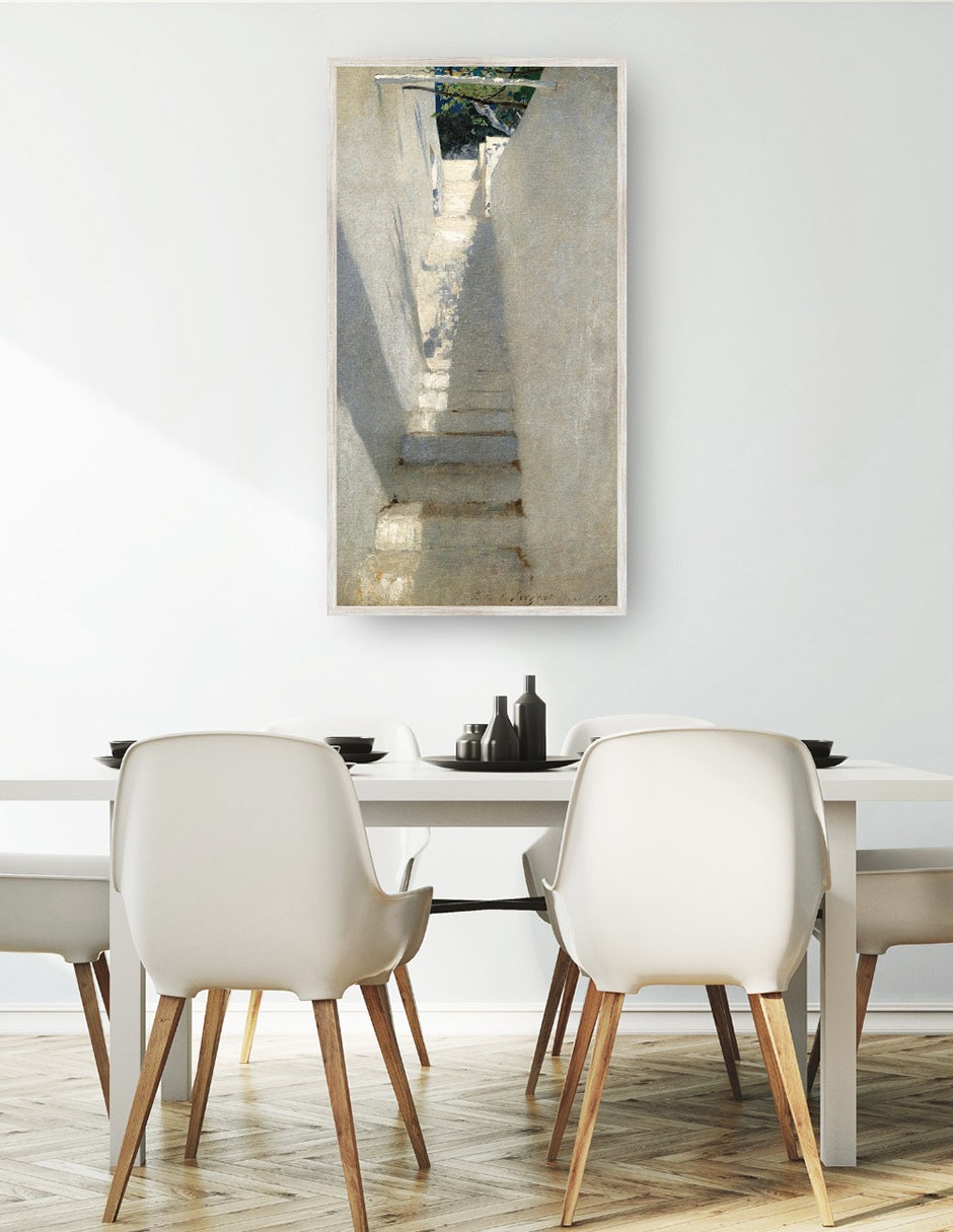 Cuadro decorativo Escalera En Capri (1878) técnica mixta Lugares 4