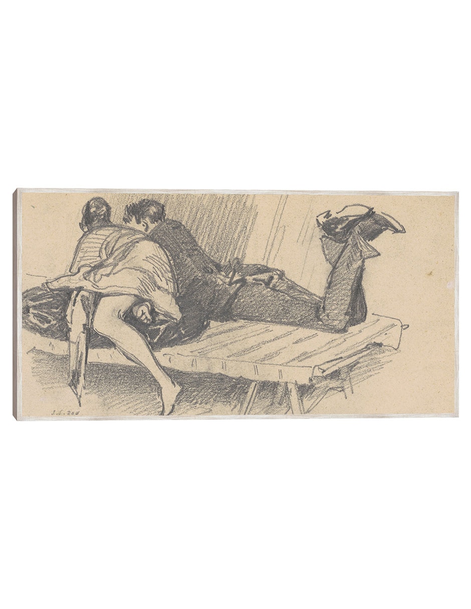 Cuadro decorativo Pareja En Un Catre (C. 1874-1877) técnica mixta Gente Cuadro decorativo Pareja En Un Catre (C. 1874-1877) técnica mixta Gente