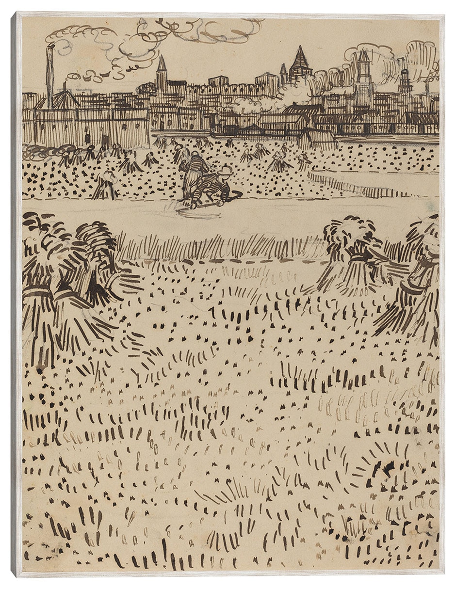 Cuadro decorativo La Cosecha (1888) técnica mixta Formas