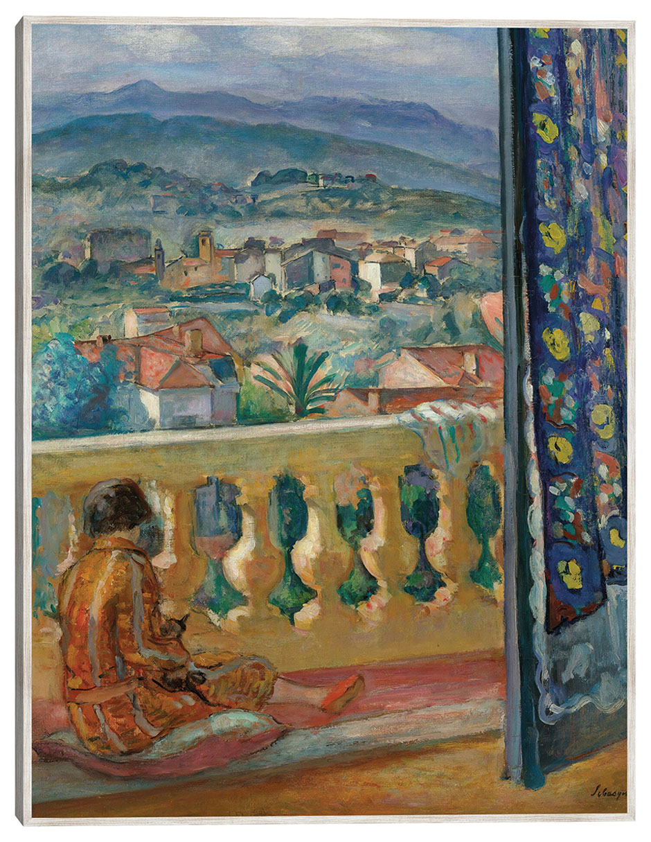 Cuadro decorativo Le Cannet, El Rideau Bleu (1926) técnica mixta Gente Cuadro decorativo Le Cannet, El Rideau Bleu (1926) técnica mixta Gente