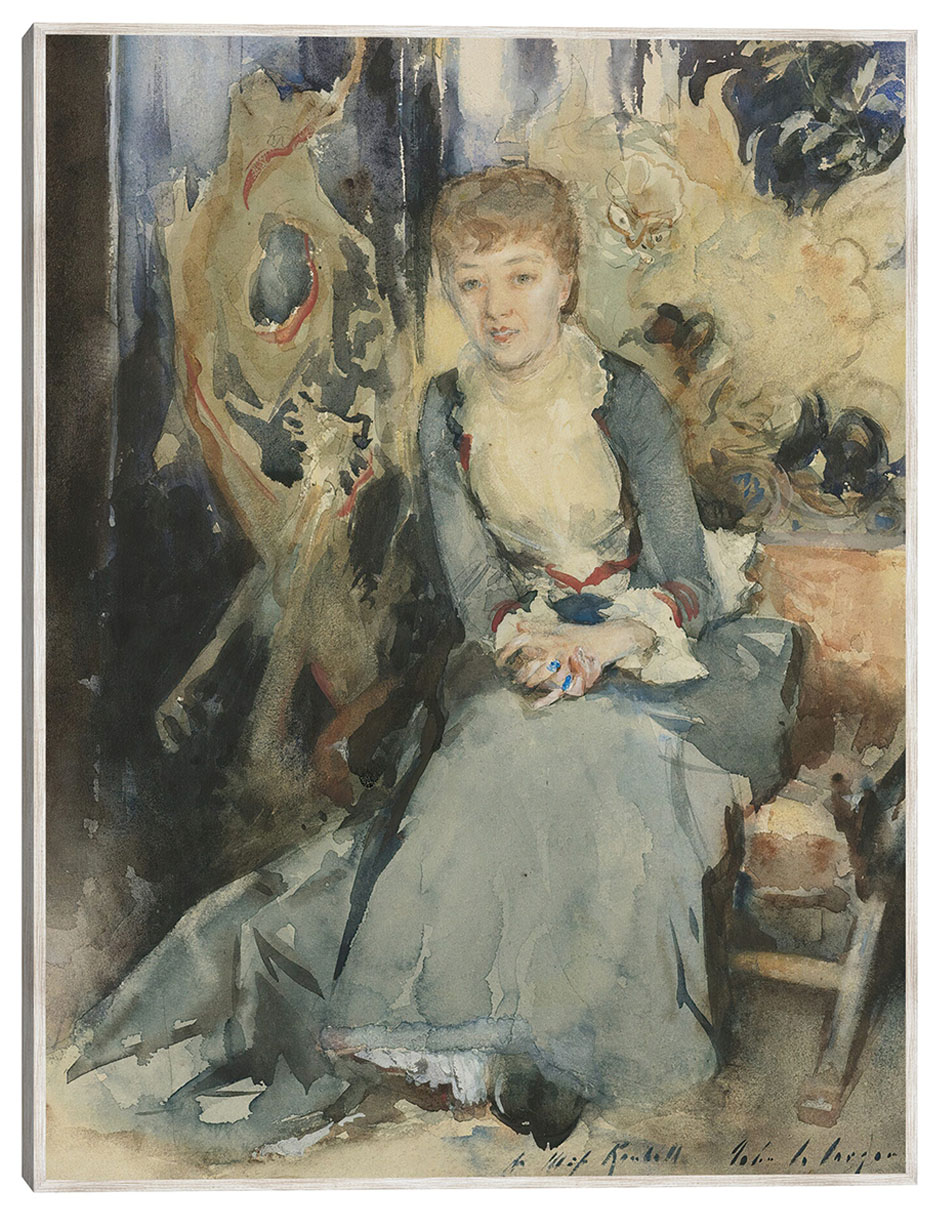 Cuadro decorativo Sra. Reubell Sentada Frente A Una Pantalla (Hacia 1884) técnica mixta Gente Cuadro decorativo Sra. Reubell Sentada Frente A Una Pantalla (Hacia 1884) técnica mixta Gente