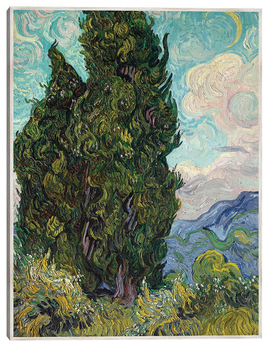 Cuadro decorativo Cipreses (1889) técnica mixta Bosques Cuadro decorativo Cipreses (1889) técnica mixta Bosques