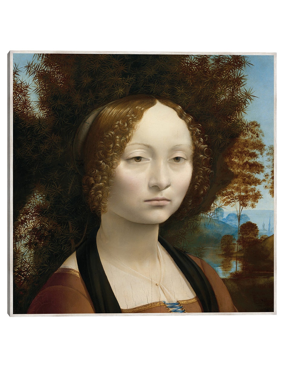 Cuadro decorativo Ginevra De' Benci [Anverso], C. (1474-1478) técnica mixta Gente