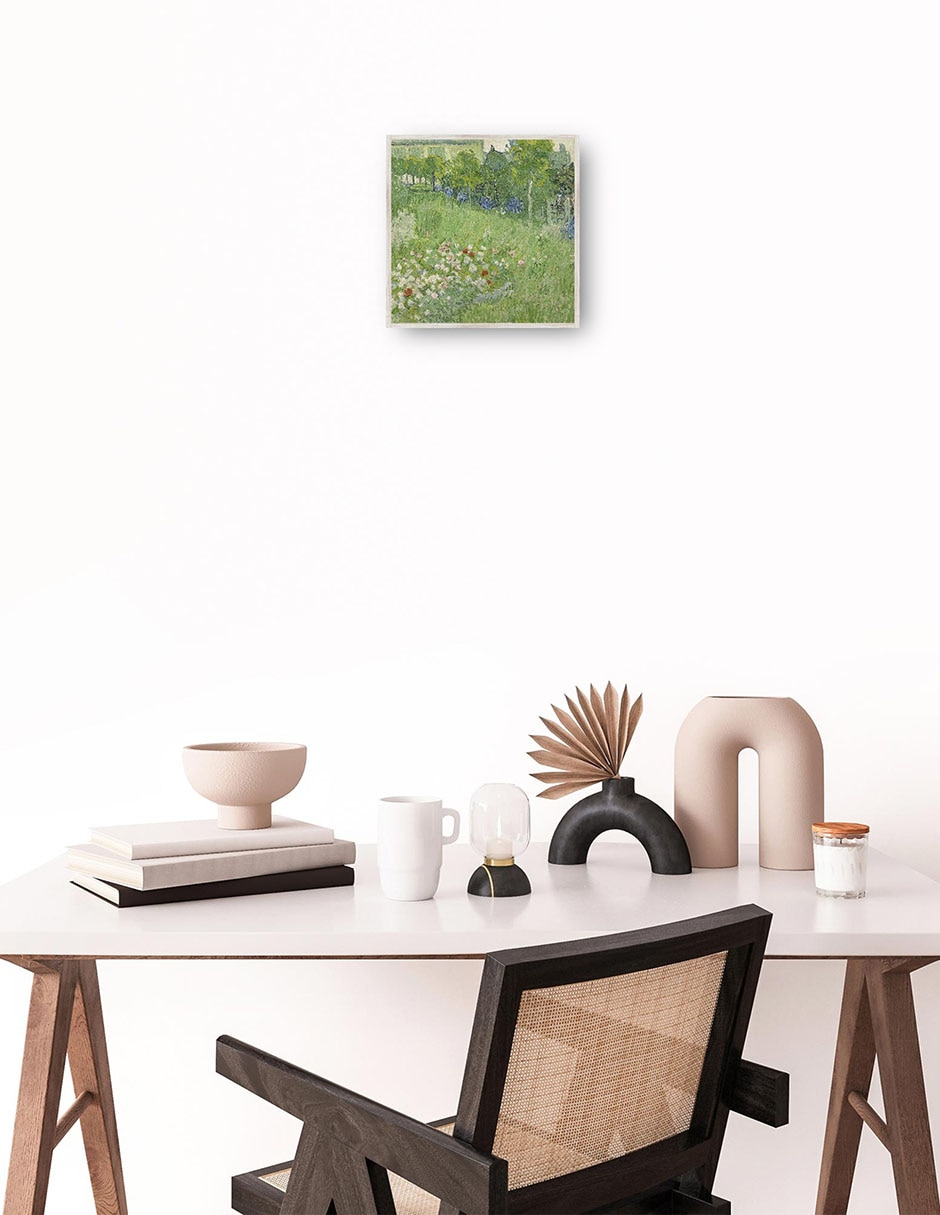 Cuadro decorativo El Jardín de Daubigny técnica mixta 2