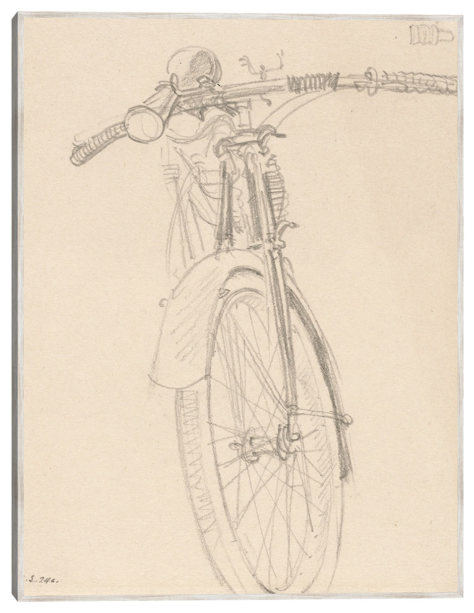 Cuadro decorativo Motocicleta (1918) técnica mixta Bocetos Cuadro decorativo Motocicleta (1918) técnica mixta Bocetos