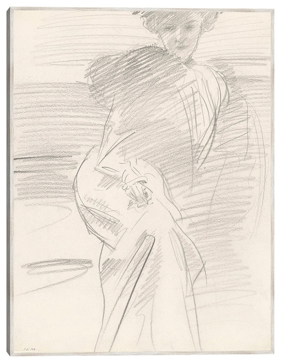 Cuadro decorativo Mujer Sentada (C. 1890-1900) técnica mixta Bocetos Cuadro decorativo Mujer Sentada (C. 1890-1900) técnica mixta Bocetos