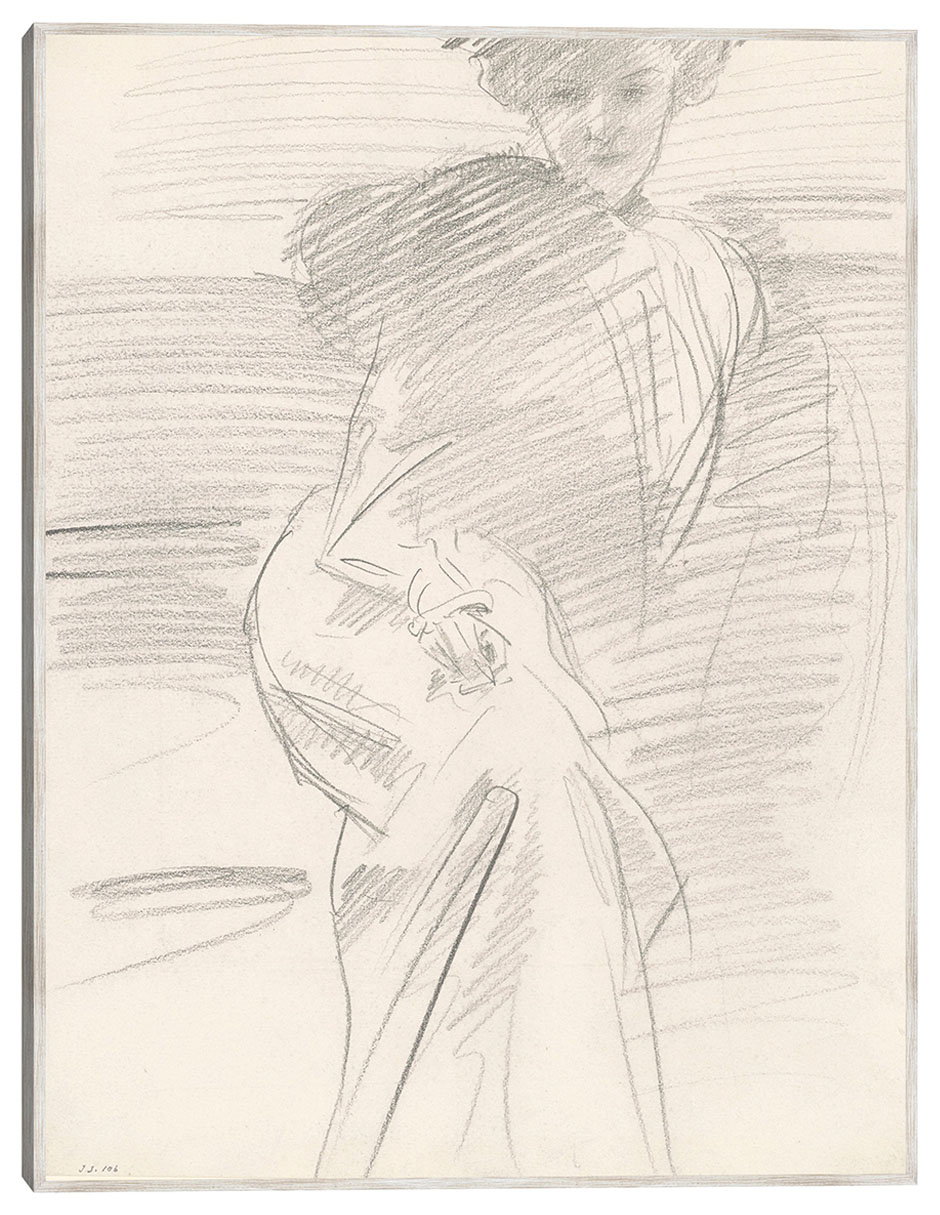 Cuadro decorativo Mujer Sentada (C. 1890-1900) técnica mixta Bocetos Cuadro decorativo Mujer Sentada (C. 1890-1900) técnica mixta Bocetos