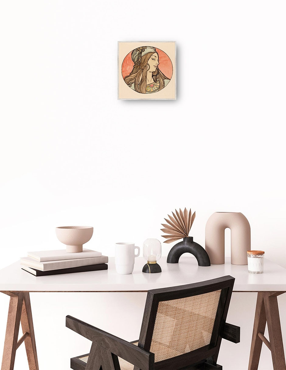 Cuadro decorativo Vidriera Para La Fachada De La Boutique Fouquet II técnica mixta Gente 4