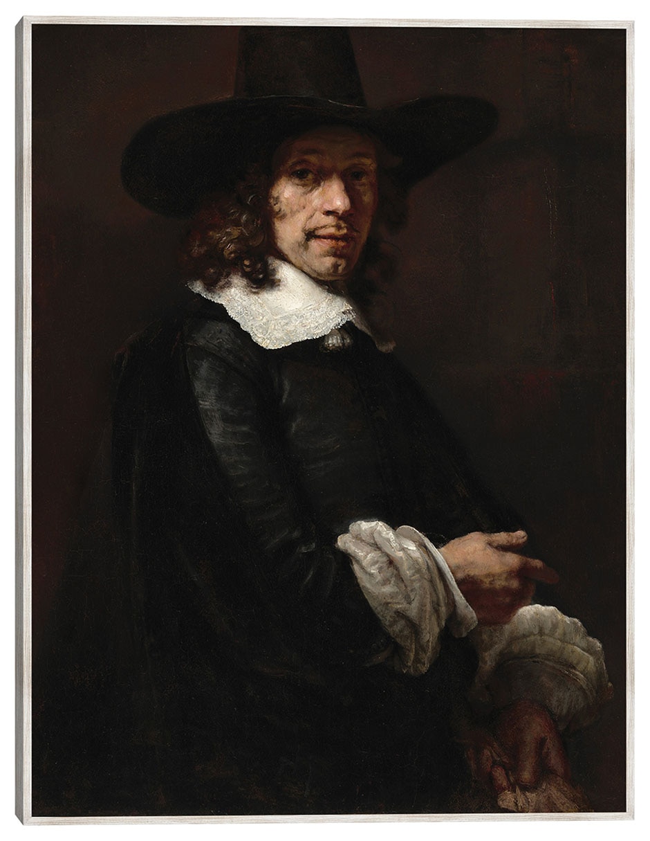 Cuadro decorativo Retrato de Un Caballero Con Sombrero Alto Y Guantes, C. 1656/165 técnica mixta Gente Cuadro decorativo Retrato de Un Caballero Con Sombrero Alto Y Guantes, C. 1656/165 técnica mixta Gente
