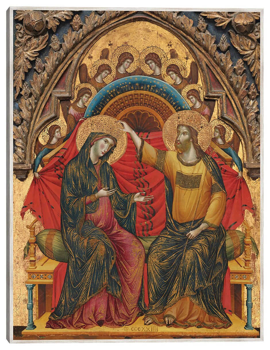 Cuadro decorativo La Coronación De La Virgen, 1324 técnica mixta Vírgenes Cuadro decorativo La Coronación De La Virgen, 1324 técnica mixta Vírgenes