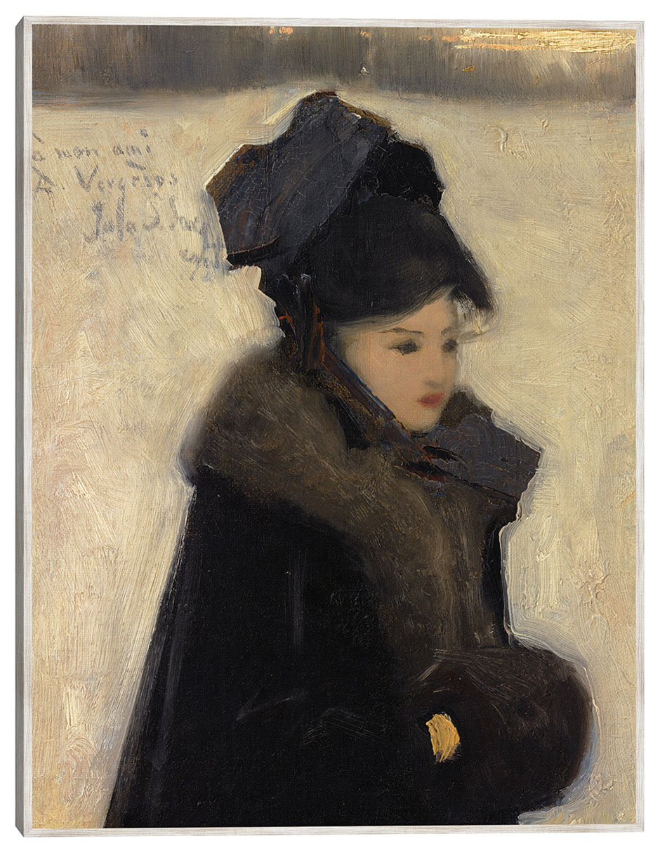 Cuadro decorativo Mujer Con Piel (C. 1880–85) técnica mixta Gente Cuadro decorativo Mujer Con Piel (C. 1880–85) técnica mixta Gente