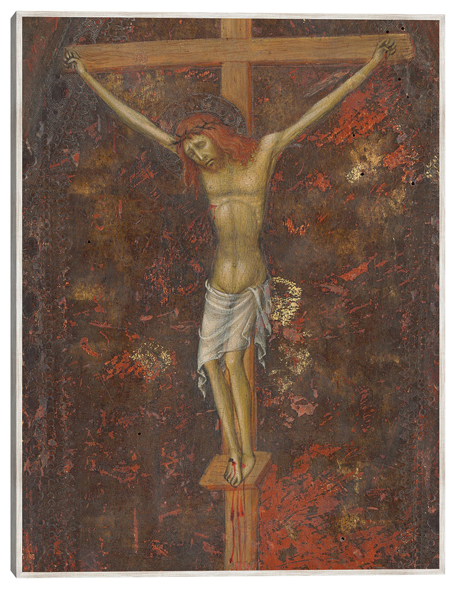 Cuadro decorativo Cristo En La Cruz [Reverso], C. 1380/1390 técnica mixta Figuras Celestiales