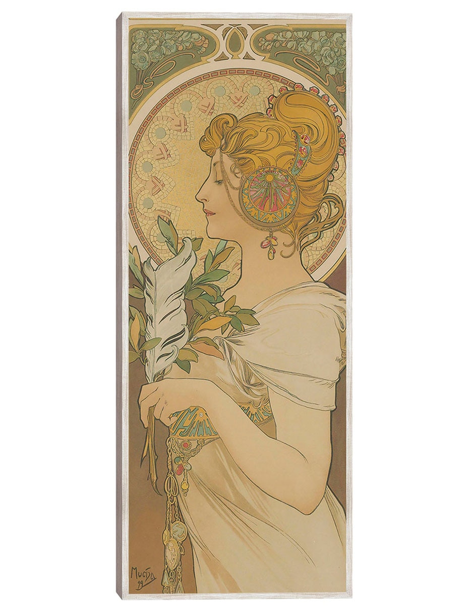 Cuadro decorativo La Pluma (1899) técnica mixta Gente Cuadro decorativo La Pluma (1899) técnica mixta Gente