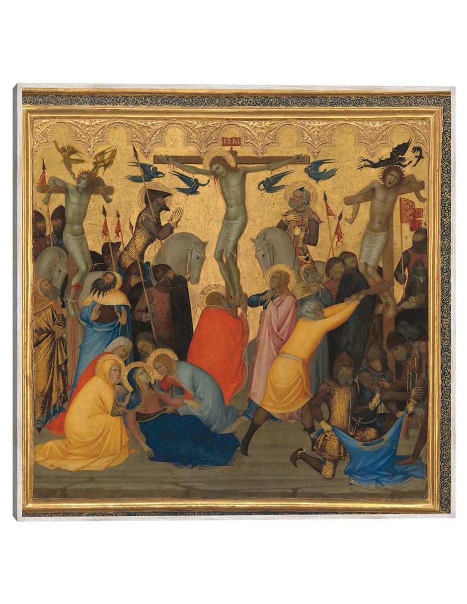 Cuadro decorativo Escenas de La Pasión de Cristo: La Crucifixión [Panel Central], Década de 1380 técnica mixta Figuras Celestiales
