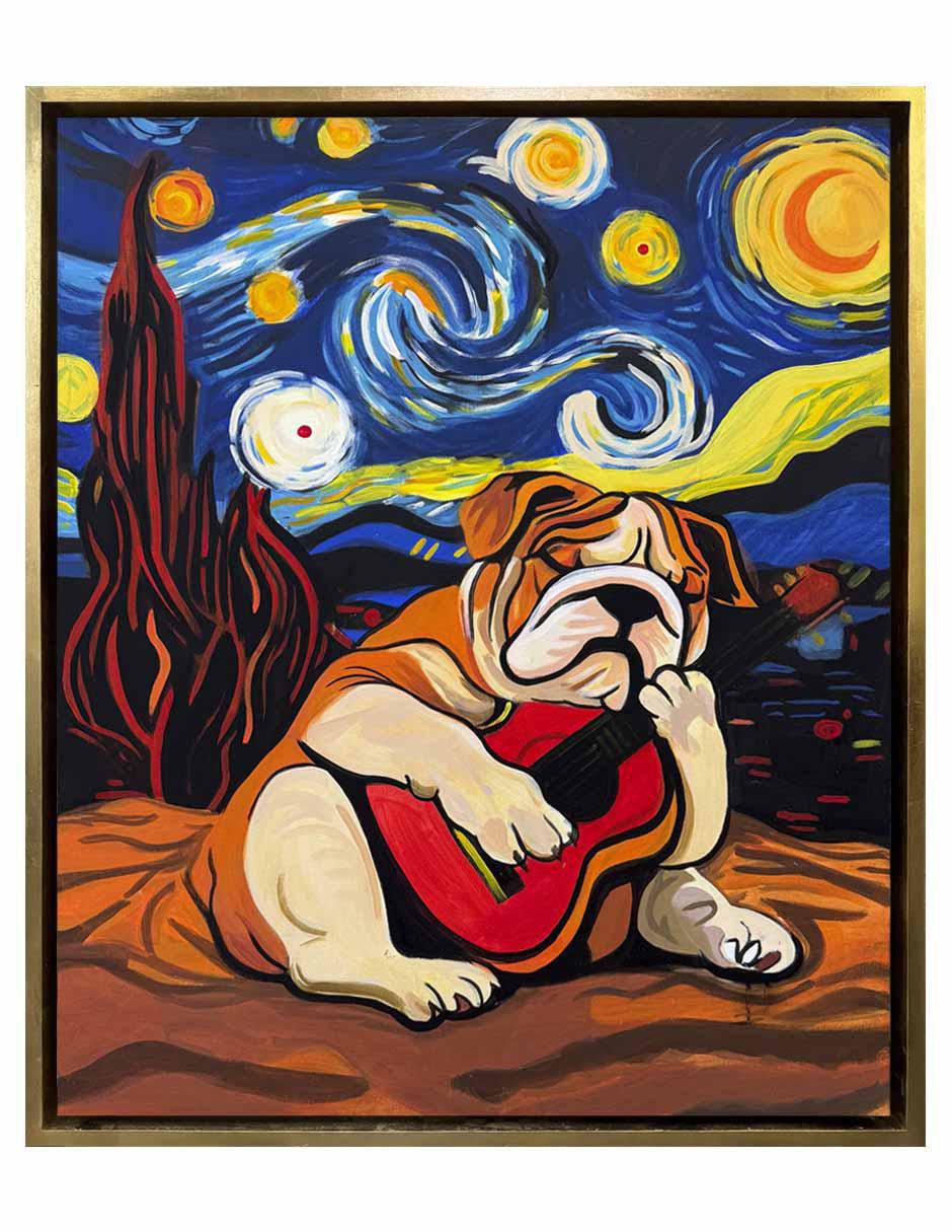 Pintura Vandogh técnica acrílico Animalart Pintura Vandogh técnica acrílico Animalart