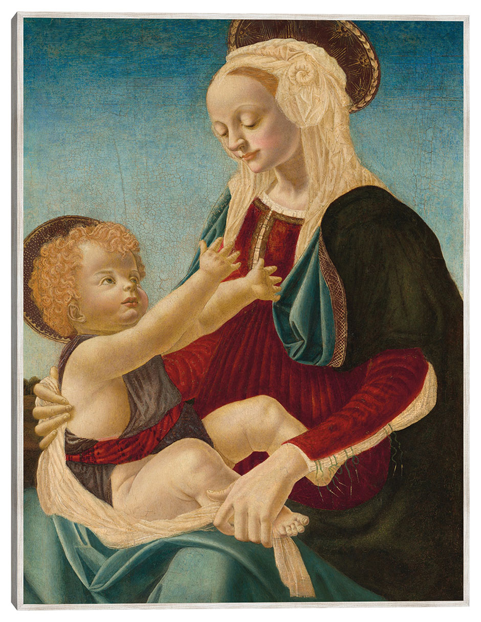 Cuadro decorativo La Virgen Y El Niño C. 1470/1480 técnica mixta Vírgenes