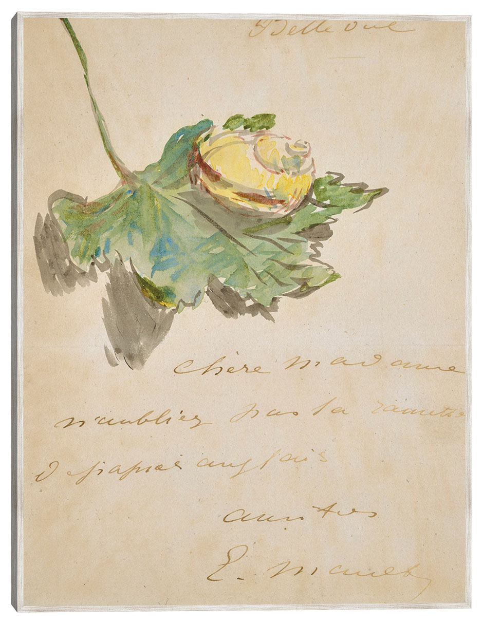 Cuadro decorativo Carta Decorada Con Un Caracol Sobre Una Hoja (1880) técnica mixta Publicidad Cuadro decorativo Carta Decorada Con Un Caracol Sobre Una Hoja (1880) técnica mixta Publicidad