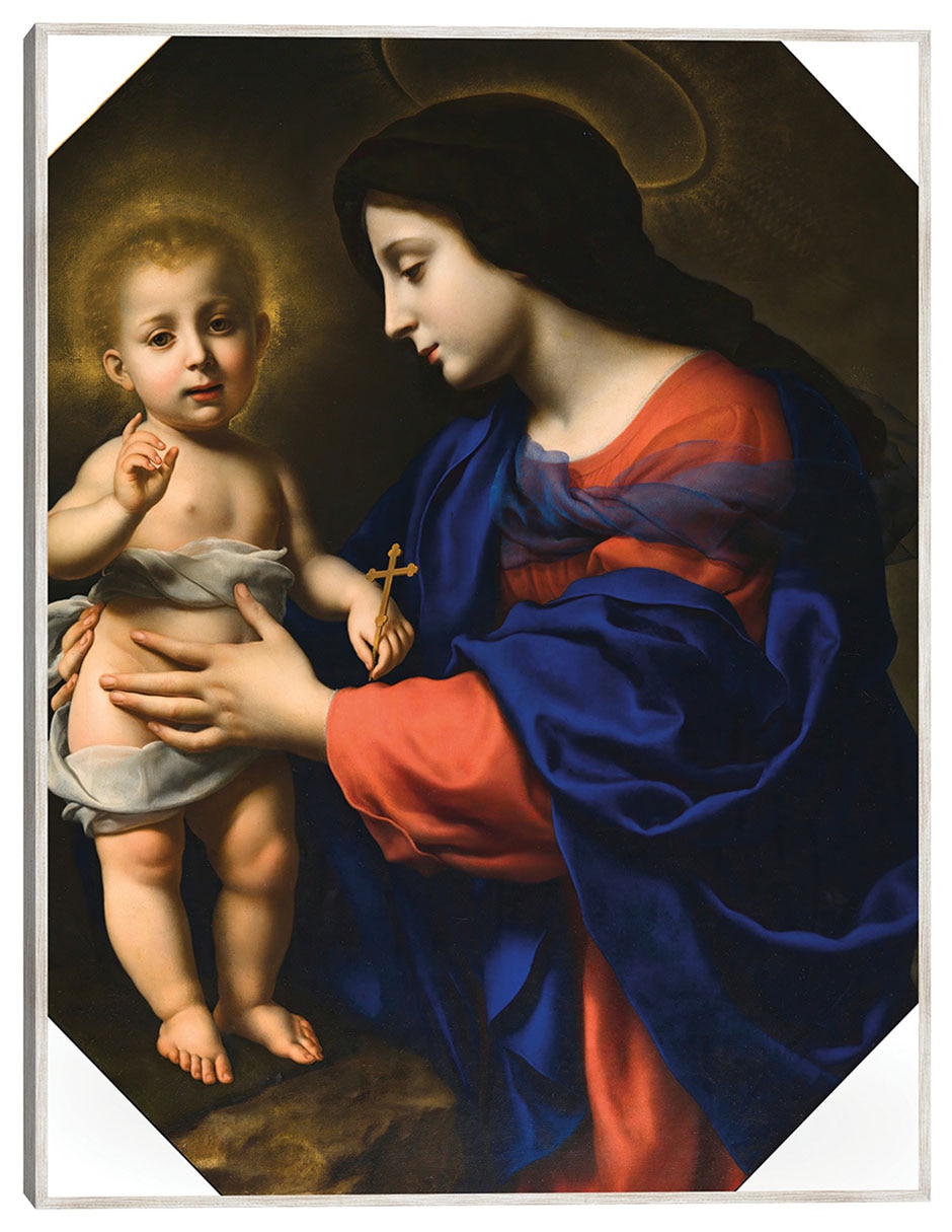 Cuadro decorativo La Virgen Y El Niño (1651) técnica mixta Vírgenes Cuadro decorativo La Virgen Y El Niño (1651) técnica mixta Vírgenes