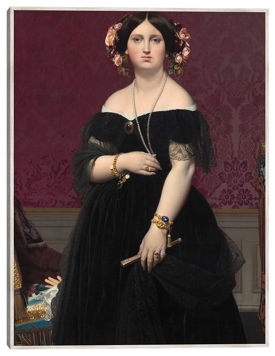 Cuadro decorativo Señora Moitessier C 1851 técnica mixta Gente Cuadro decorativo Señora Moitessier C 1851 técnica mixta Gente