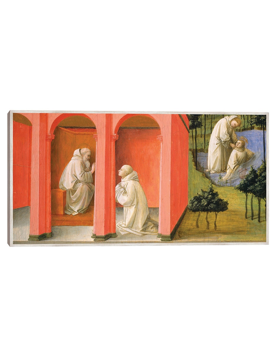 Cuadro decorativo San Benito Ordena A San Mauro Rescatar A San Plácido técnica mixta Figuras Celestiales Cuadro decorativo San Benito Ordena A San Mauro Rescatar A San Plácido técnica mixta Figuras Celestiales