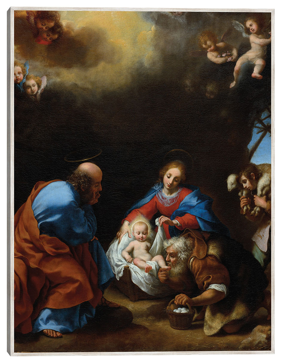 Cuadro decorativo Adoración De Los Pastores (C. 1670) técnica mixta Pesebre