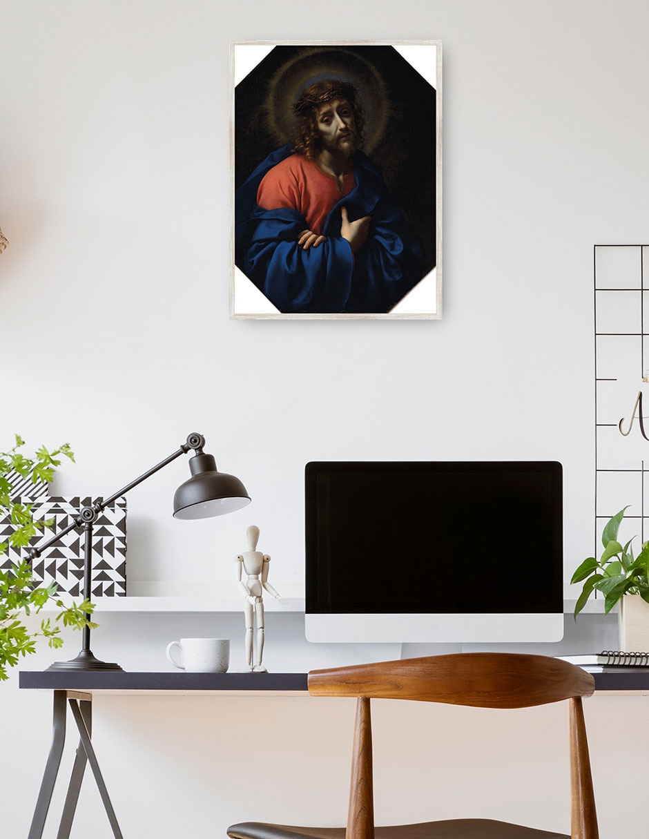 Cuadro decorativo Ecce Homo - He Aquí El Hombre - Jesús técnica mixta Figuras Celestiales 4