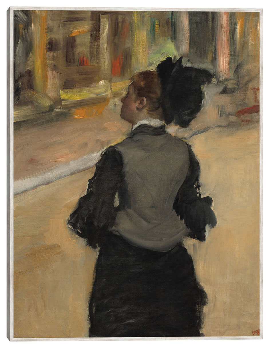 Cuadro decorativo Mujer Vista Desde Atrás (Visita A Un Museo), C. 1879-1885 técnica mixta Gente Cuadro decorativo Mujer Vista Desde Atrás (Visita A Un Museo), C. 1879-1885 técnica mixta Gente