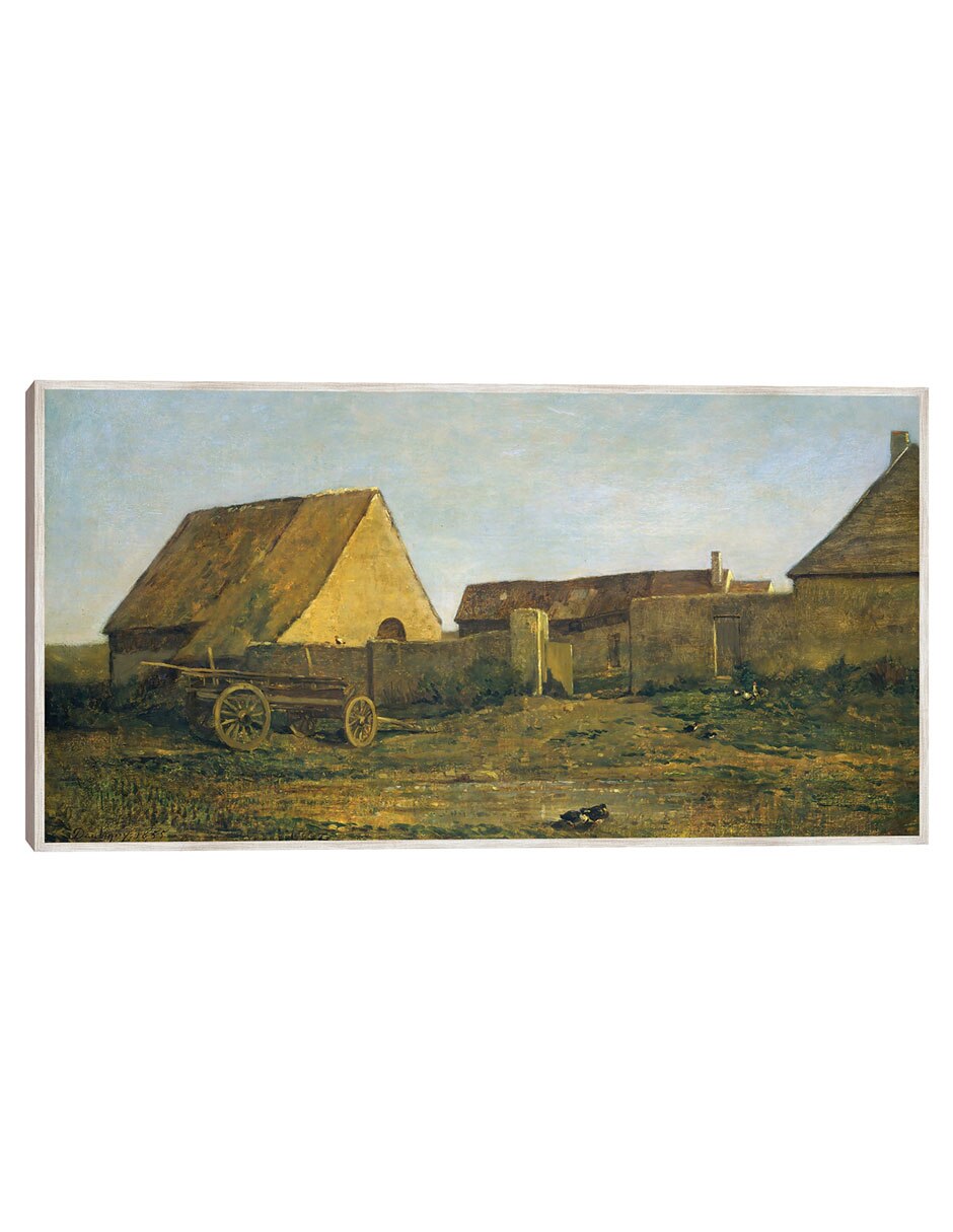 Cuadro decorativo La Granja 1855 técnica mixta Campos
