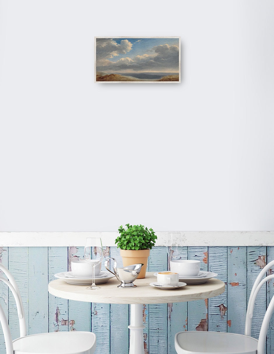 Cuadro decorativo Estudio De Las Nubes Sobre La Campaña Romana técnica mixta Nubes 4