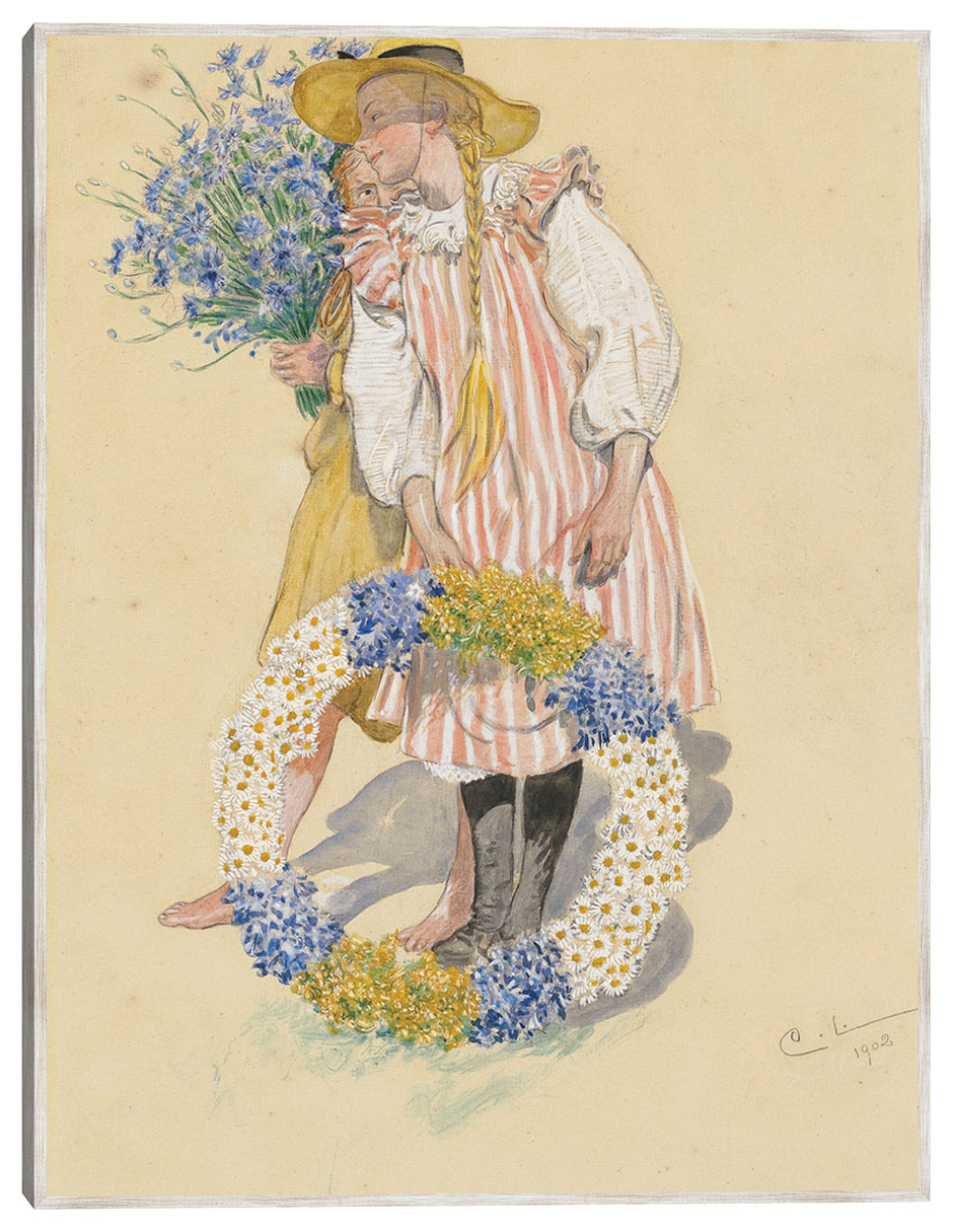 Cuadro decorativo Lisbeth Y Brita (1902) técnica mixta Gente 1