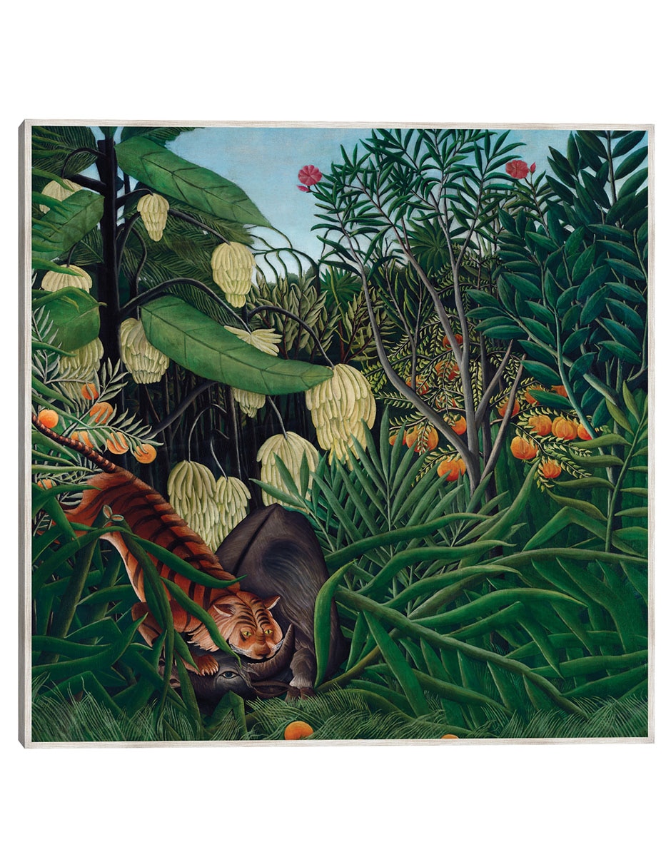 Cuadro decorativo Lucha Entre Un Tigre Y Un Búfalo (1908) técnica mixta Vida Silvestre Cuadro decorativo Lucha Entre Un Tigre Y Un Búfalo (1908) técnica mixta Vida Silvestre