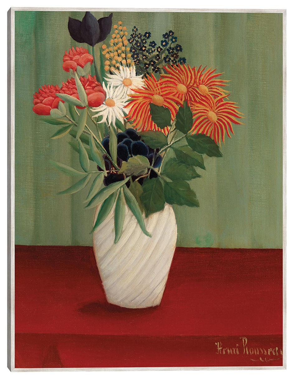 Cuadro decorativo Ramo De Flores Con Ásteres Chinos Y Tokios (1910) técnica mixta Floreros Cuadro decorativo Ramo De Flores Con Ásteres Chinos Y Tokios (1910) técnica mixta Floreros