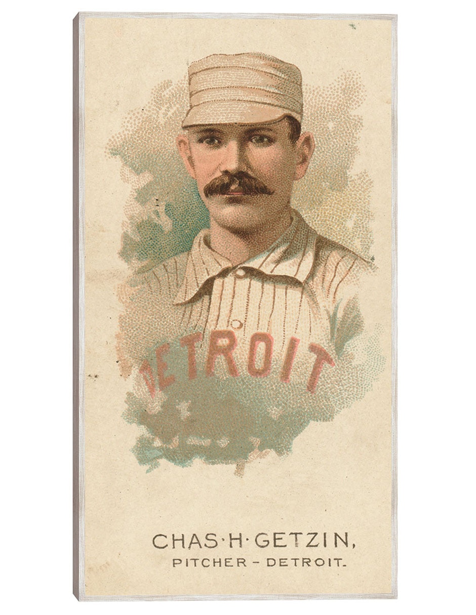 Cuadro decorativo Charlie Getzien, Detroit Wolverines, Retrato De Tarjeta De Béisbol técnica mixta Deportes Cuadro decorativo Charlie Getzien, Detroit Wolverines, Retrato De Tarjeta De Béisbol técnica mixta Deportes