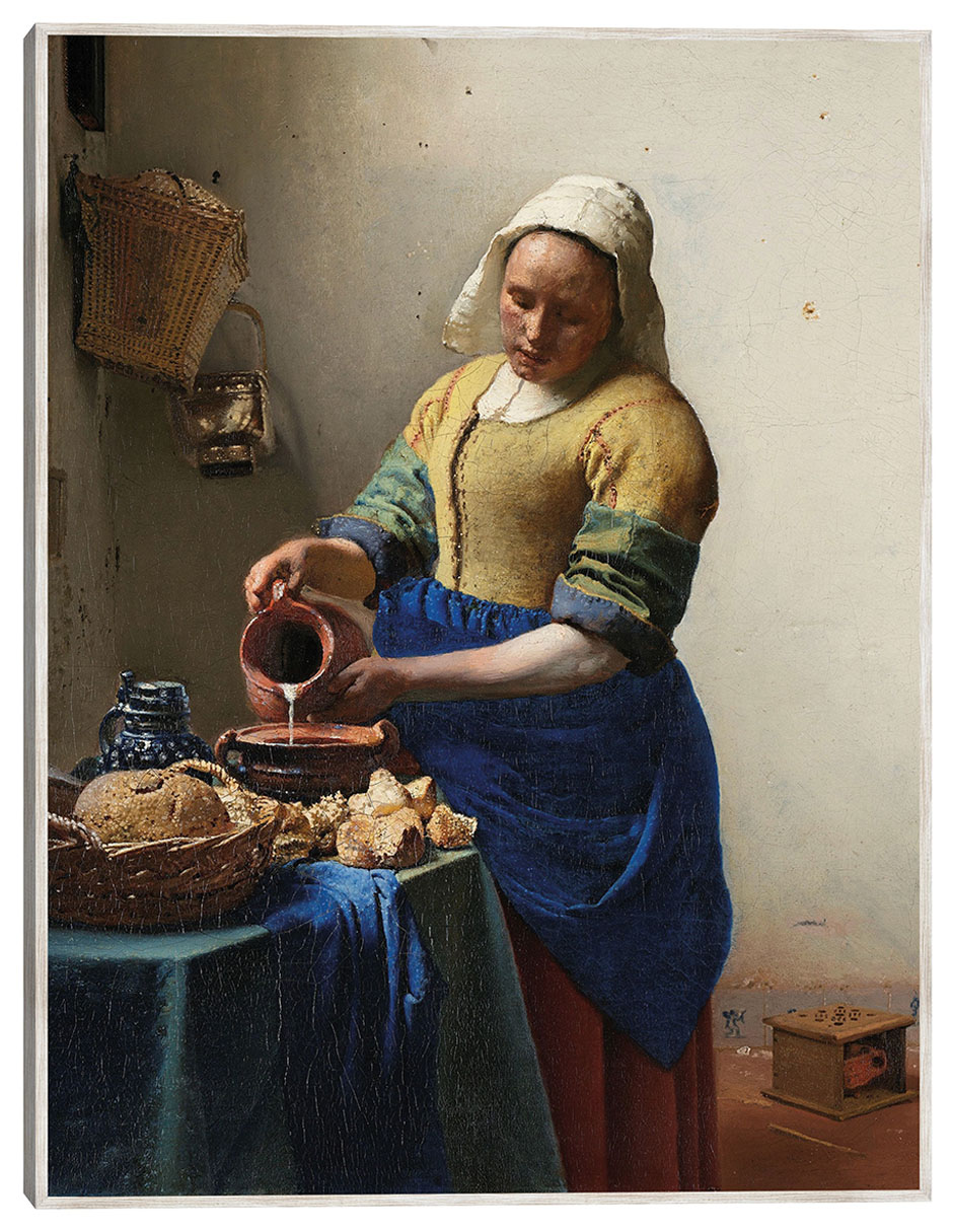 Cuadro decorativo La Lechera (C. 1660) técnica mixta Gente Cuadro decorativo La Lechera (C. 1660) técnica mixta Gente