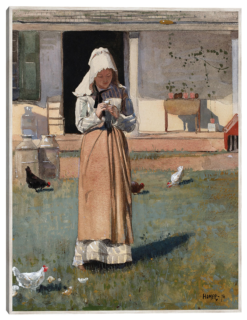 Cuadro decorativo Un Pollo Enfermo (1874) técnica mixta Gente Cuadro decorativo Un Pollo Enfermo (1874) técnica mixta Gente