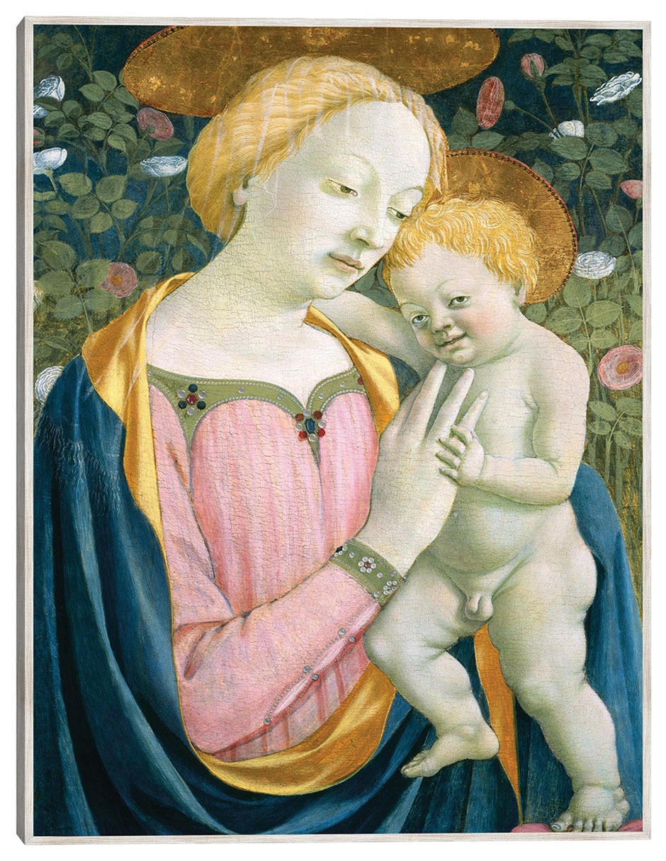 Cuadro decorativo La Virgen Y El Niño C. 1445/1450 técnica mixta Vírgenes