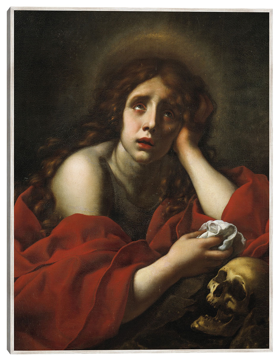 Cuadro decorativo La Penitente María Magdalena técnica mixta Figuras Celestiales Cuadro decorativo La Penitente María Magdalena técnica mixta Figuras Celestiales