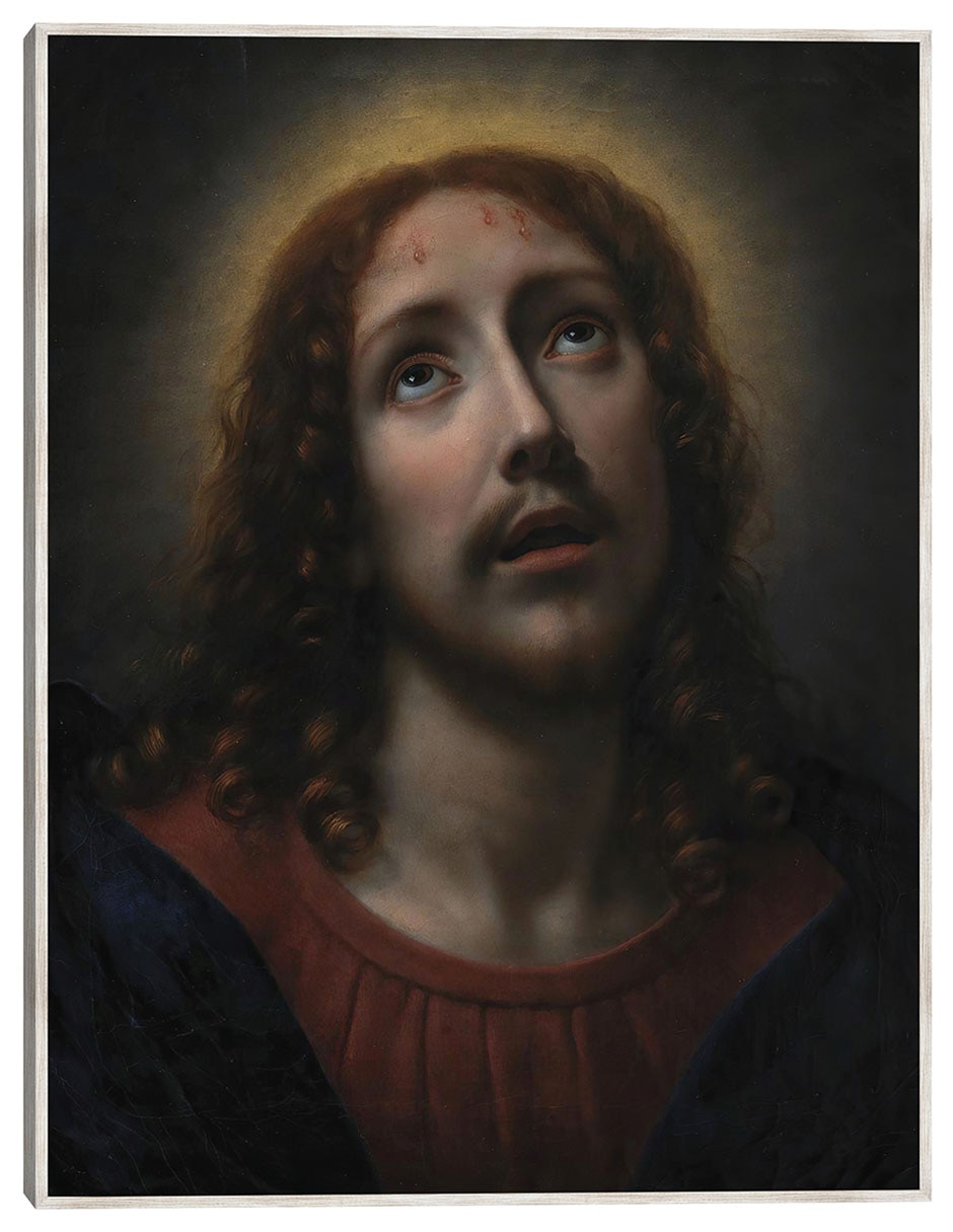 Cuadro decorativo La Agonía de Cristo En El Huerto de Getsemaní (1631 – 1686) técnica mixta Figuras Celestiales