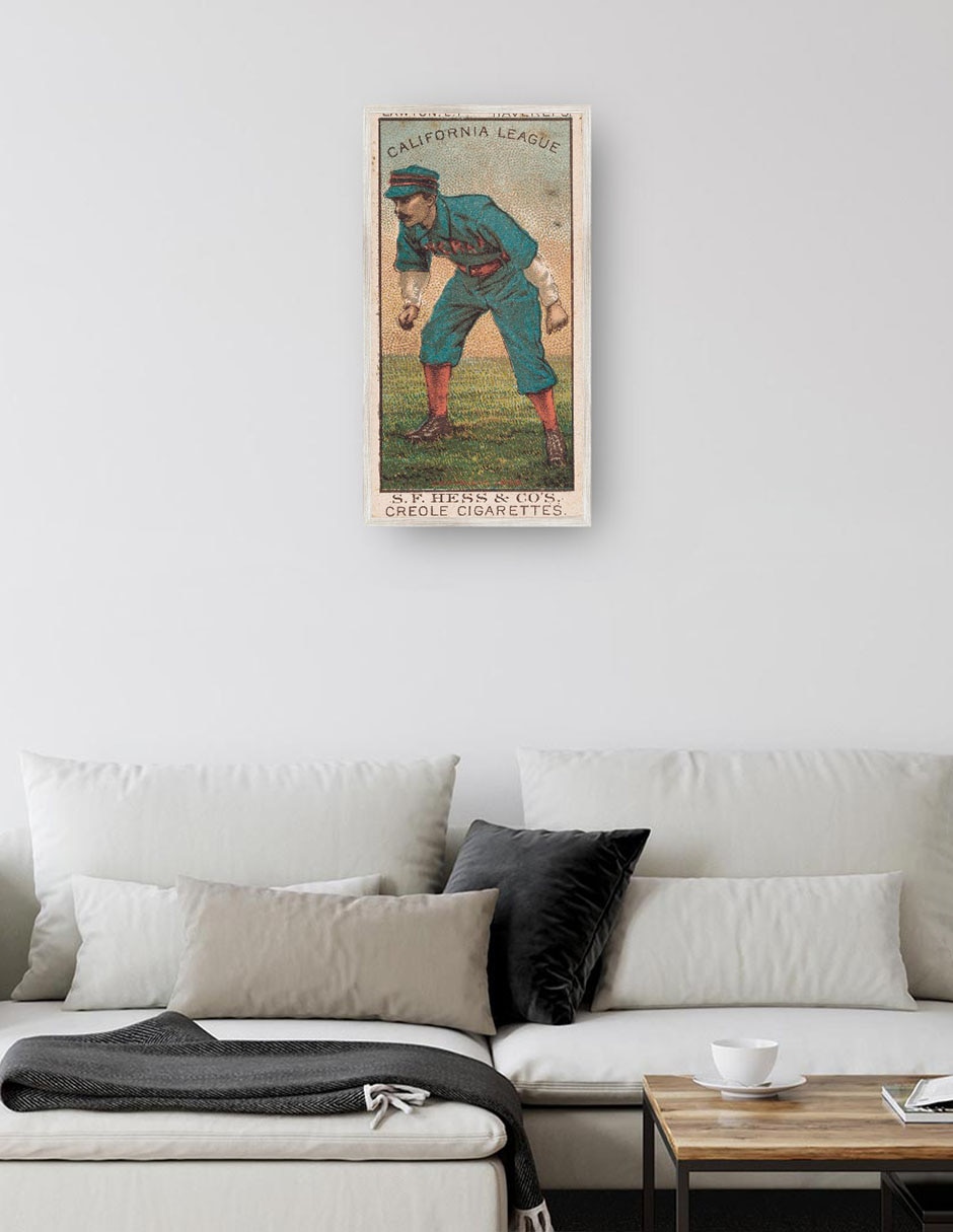 Cuadro decorativo Lawton, Equipo Haverly, Retrato De Tarjeta De Béisbol técnica mixta Deportes 2