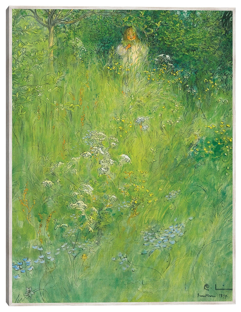 Cuadro decorativo Un Hada (Kersti En El Prado) (1899) técnica mixta Retratos Cuadro decorativo Un Hada (Kersti En El Prado) (1899) técnica mixta Retratos