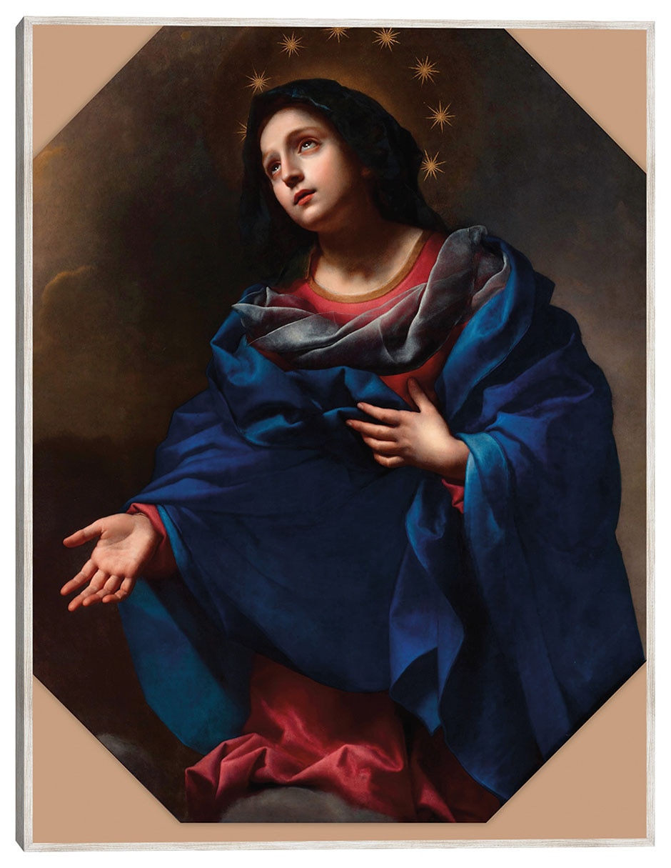 Cuadro decorativo Virgen En La Gloria (1665-1675) técnica mixta Vírgenes
