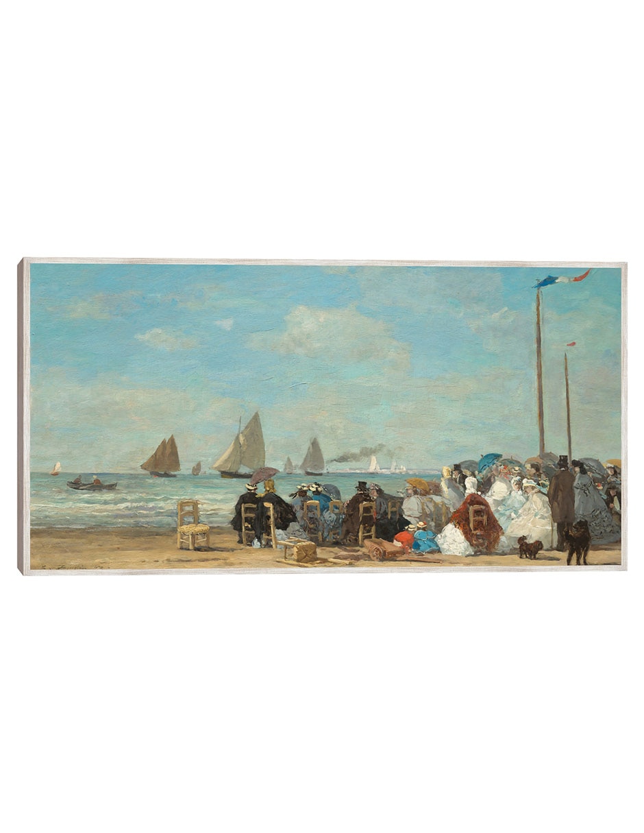 Cuadro decorativo Escena De Playa En Trouville técnica mixta Gente Cuadro decorativo Escena De Playa En Trouville técnica mixta Gente