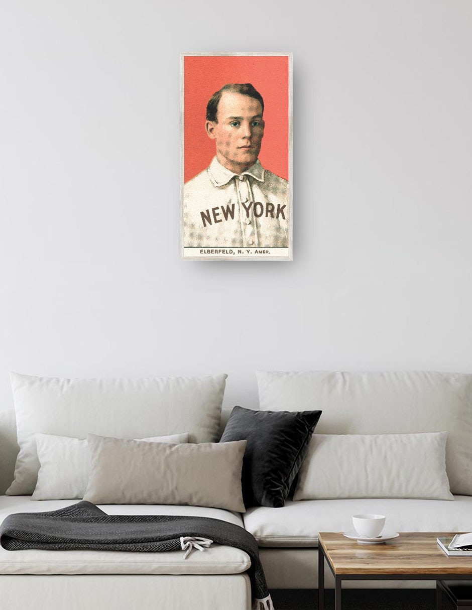 Cuadro decorativo Kid Elberfeld, New York Highlanders, Retrato de Tarjeta de Béisbol técnica mixta Deportes 4